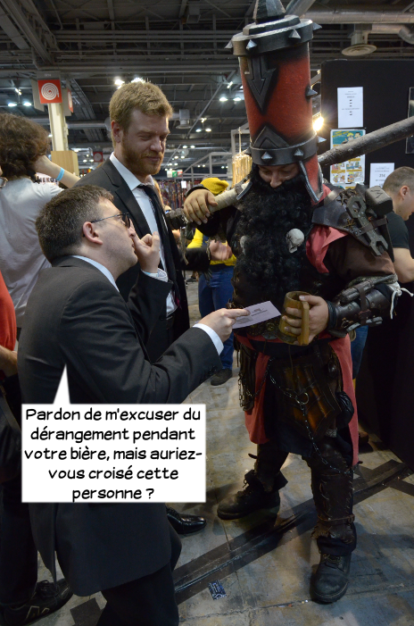  Jake: Pardon de m'excuser du dérangement pendant votre bière, mais auriez-vous croisé cette personne?